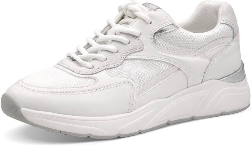 Tamaris Plateausneakers vrijetijdsschoen lage schoen veterschoen met gepolsterde schacht