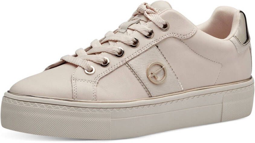 Tamaris Plateausneakers vrijetijdsschoen lage schoen veterschoen met gepolsterde schacht