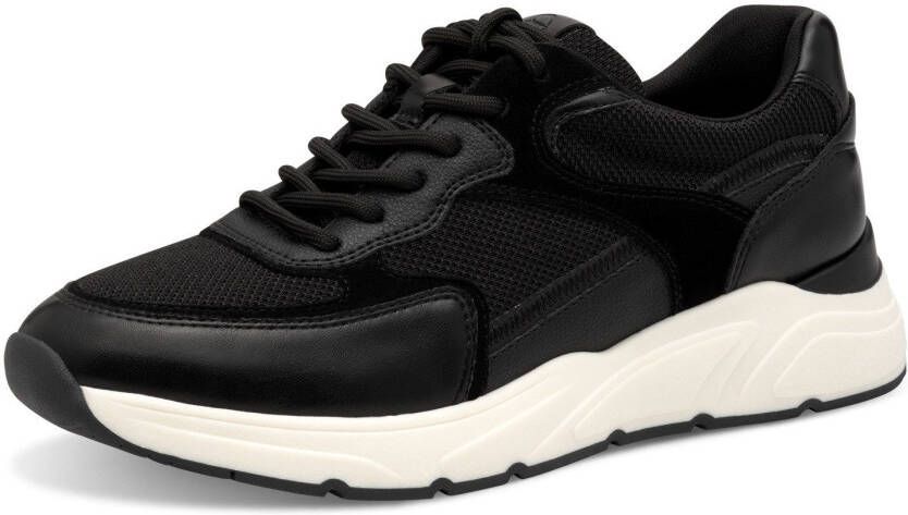 Tamaris Plateausneakers vrijetijdsschoen lage schoen veterschoen met gepolsterde schacht
