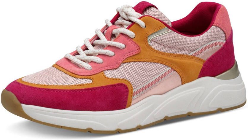 Tamaris Plateausneakers vrijetijdsschoen halfschoen veterschoen met gepolsterde schacht