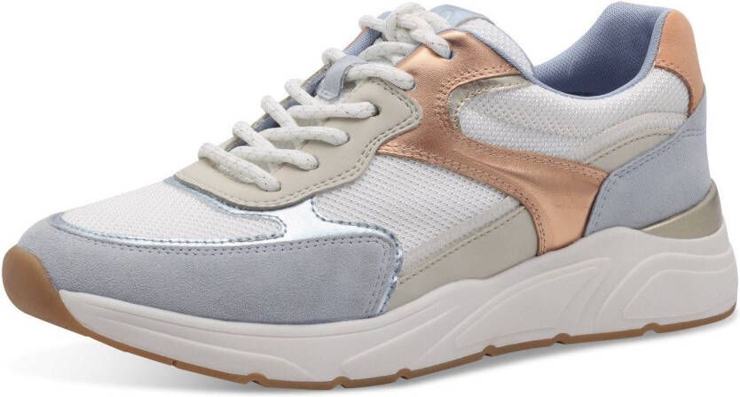 Tamaris Plateausneakers vrijetijdsschoen halfschoen veterschoen met gepolsterde schacht