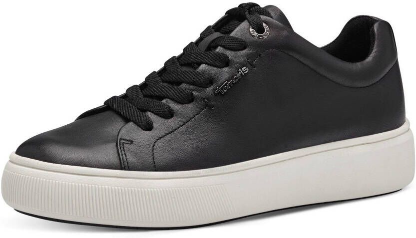 Tamaris Plateausneakers vrijetijdsschoen lage schoen veterschoen met verwisselbare binnenzool