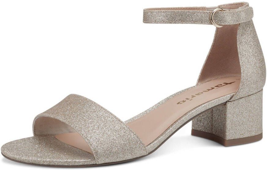 Tamaris Sandaaltjes in een metallic look