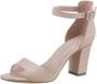 Tamaris Zwarte Leren Hoge Hak Sandalen Black Dames - Thumbnail 73