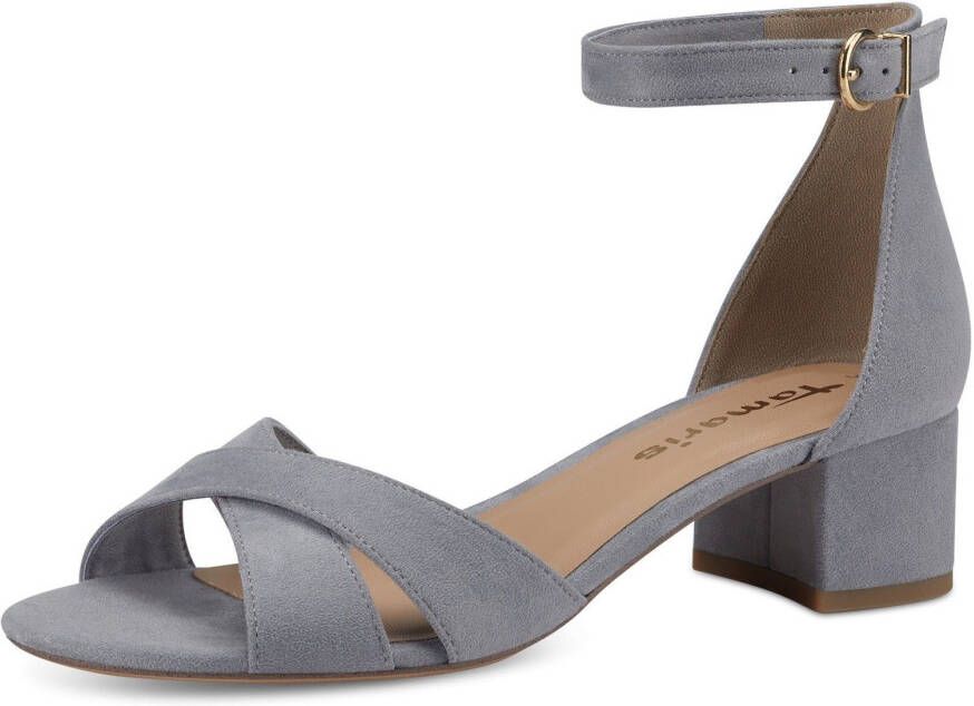 Tamaris Sandaaltjes blokhak zomerschoen sandalette met kruisband