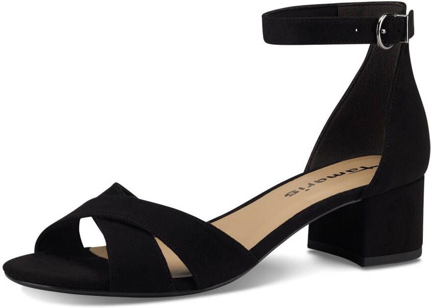 Tamaris Sandaaltjes blokhak zomerschoen sandalette met kruisband - Foto 2