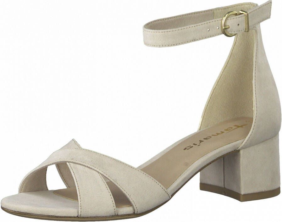 Tamaris Sandaaltjes blokhak zomerschoen sandalette met kruisband