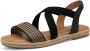 Tamaris Sandalen plateau sandalette zomerschoen met contrast-details - Thumbnail 2
