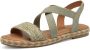 Tamaris Sandalen plateau sandalette zomerschoen met contrast-details - Thumbnail 2