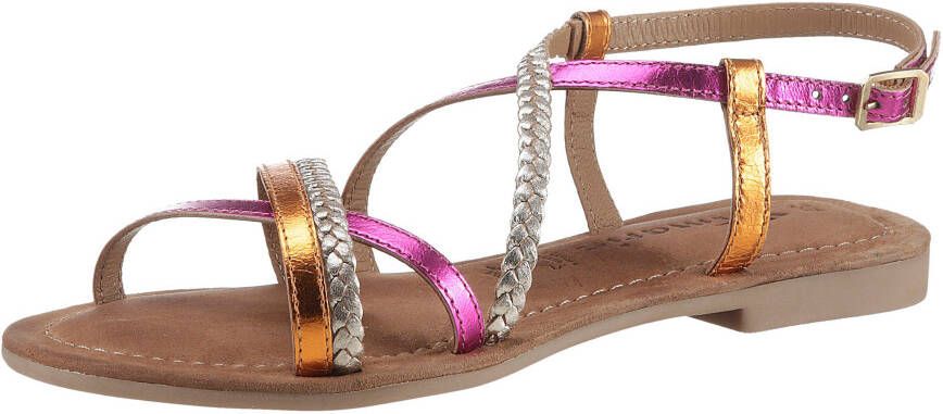 Tamaris Sandalen zomerschoen sandaal blokhak met vlecht-look bandjes - Foto 2