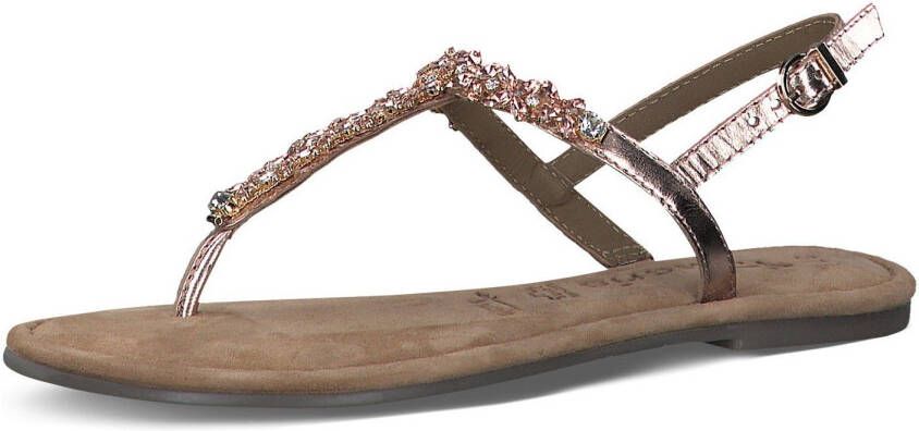 Tamaris Sandalen zomerschoen sandaal riemchensandale met fonkelende steentjes
