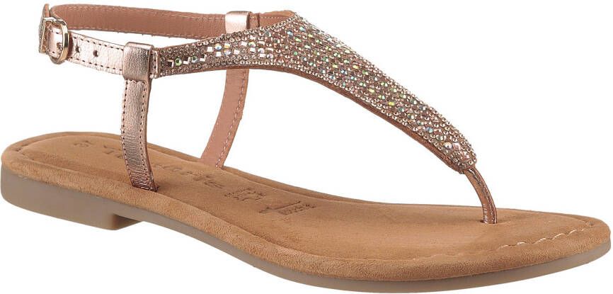 Tamaris Sandalen sandalette zomerschoen feestdagenschuh fonkelende strasssteentjes