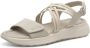 Tamaris Sleehaksandaaltjes plateau comfortabele schoen sandaal met elastische gekruiste riempjes - Thumbnail 2
