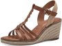 Tamaris Comfortabele sleehak sandalen met stijlvolle details Brown Dames - Thumbnail 4
