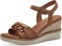 Tamaris Sandalen met hak cognac Leer Dames - Thumbnail 3