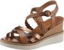 Tamaris Sandalen met hak cognac Synthetisch Dames - Thumbnail 3