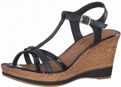Tamaris Dames Sandaaltje 1 1 28347 28 001 zwart normal - Schoenen.nl