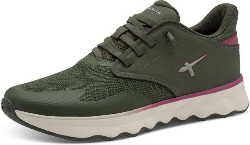 Tamaris Slip-on sneakers Nowana vrijetijdsschoen lage schoen slippers met ortholite-uitrusting