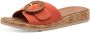 Tamaris Slippers sleehak zomerschoen instapschoen met mooie siergesp - Thumbnail 2