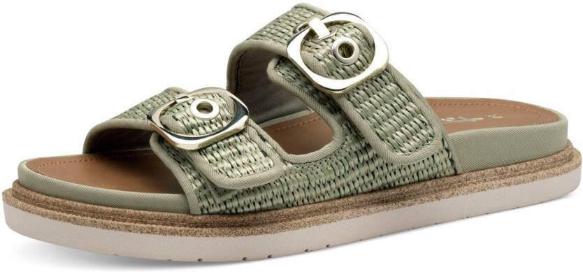 Tamaris Slippers plateau zomerschoen slippers met verstelbare gespen