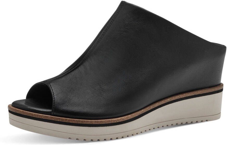 Tamaris Slippers sleehak zomerschoen slippers lichte loopzool smalle vorm