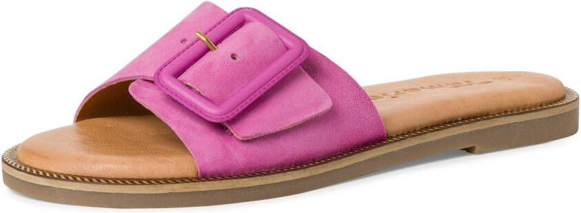 Tamaris Slippers zomerschoen slippers met brede verstelbare gesp