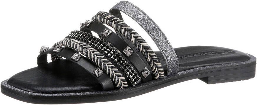 Tamaris Slippers met fonkelende details