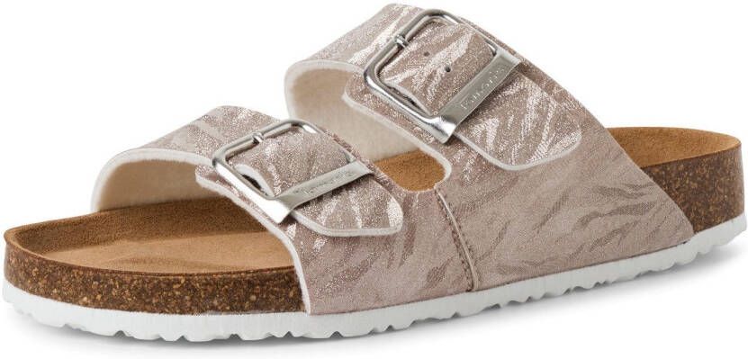 Tamaris Slippers zomerschoen slippers met gepolsterde binnenzool