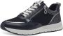 Tamaris Sneakers met sleehak vrijetijdsschoen lage schoen veterschoen met trendy metallic-details - Thumbnail 4