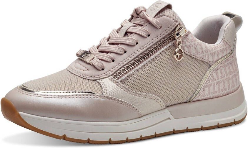Tamaris Sneakers met sleehak Almina vrijetijdsschoen lage schoen veterschoen in smalle vorm - Foto 3
