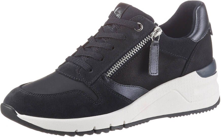 Zwarte sneakers hotsell met sleehak