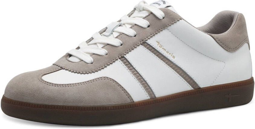 Tamaris Plateausneakers vrijetijdsschoen lage schoen veterschoen met gepolsterde schacht