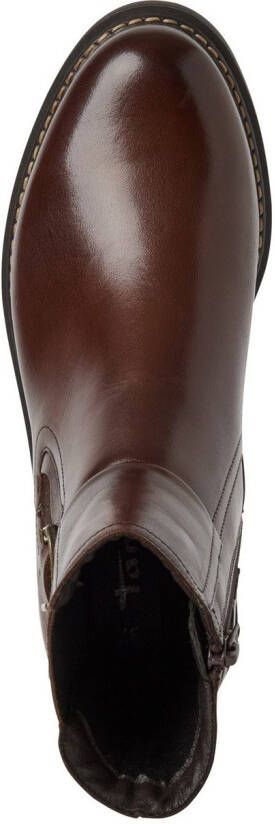 Tamaris Chelsea-boots blokhak zakelijke schoen enkellaarsje met touch it-uitrusting - Foto 5