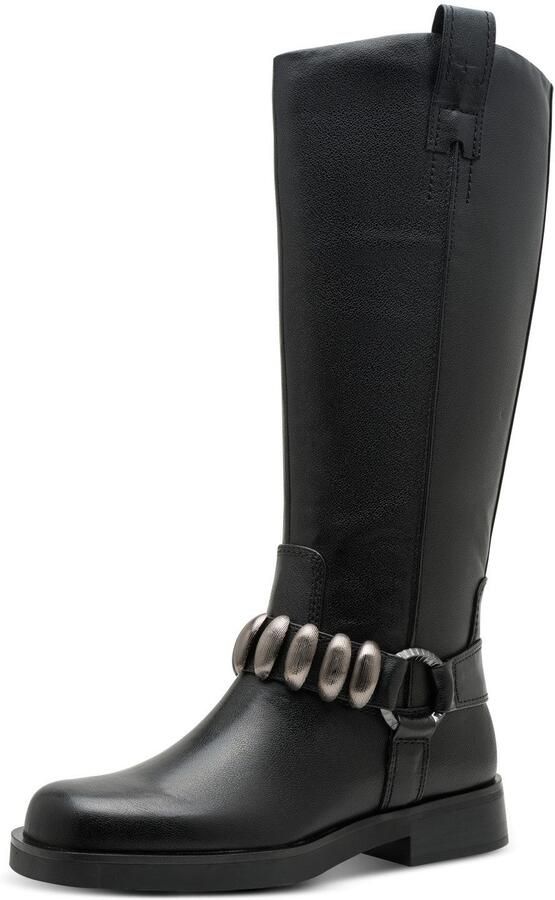 Tamaris Laarzen blokhak lange laars met sier elementen in biker-look - Foto 8