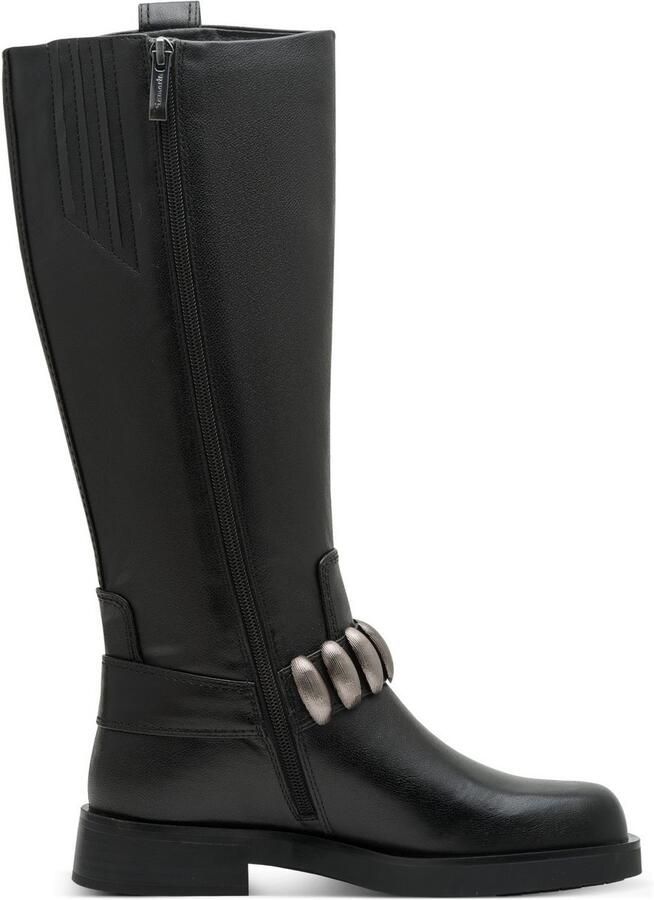 Tamaris Laarzen blokhak lange laars met sier elementen in biker-look - Foto 5