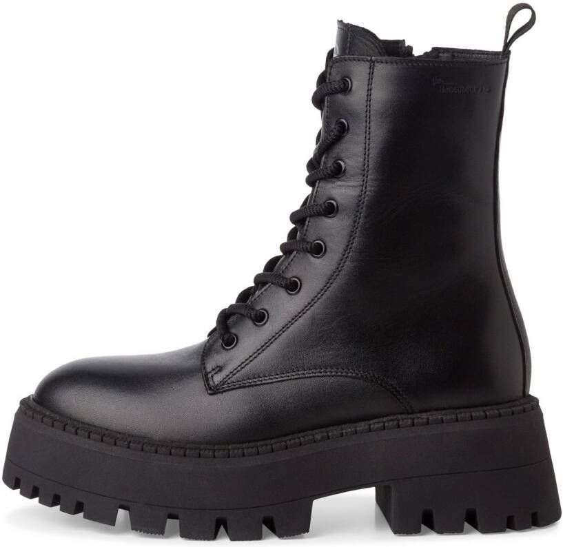 Tamaris Veterlaarsjes blokhak plateau veterboots met touch it-uitrusting - Foto 5