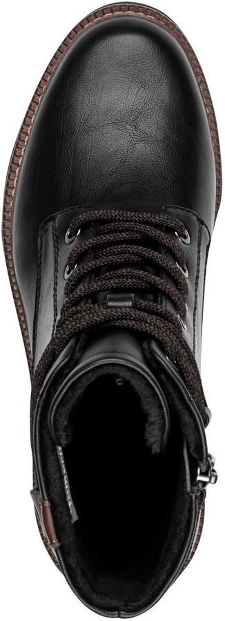 Tamaris Veterlaarsjes blokhak veterschoenen in vegan verwerking - Foto 5