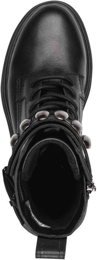 Tamaris Veterlaarsjes blokhak veterboots met sier elementen in metalliclook - Foto 6