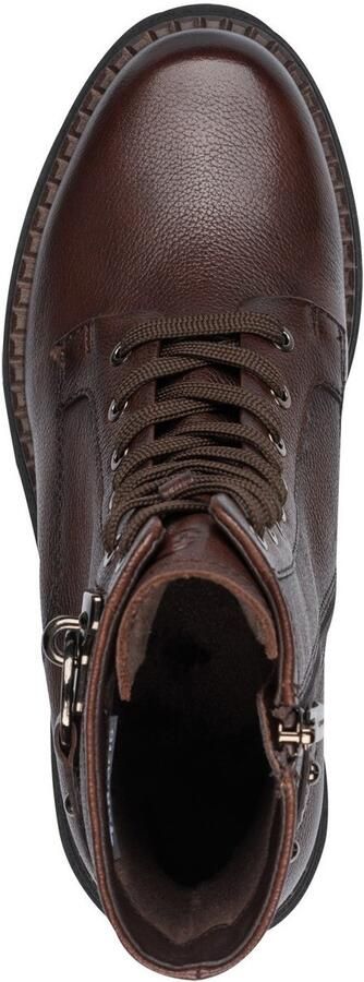 Tamaris Veterlaarsjes blokhak veterboots met studs bezette sierriem - Foto 7