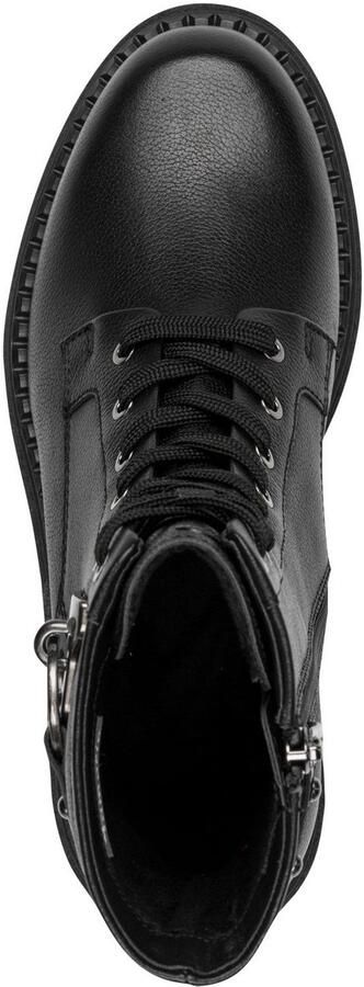 Tamaris Veterlaarsjes blokhak veterboots met studs bezette sierriem - Foto 9