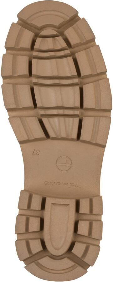 Tamaris Veterschoenen blokhak veterenkellaars bezet met glanzende strassstenen - Foto 4