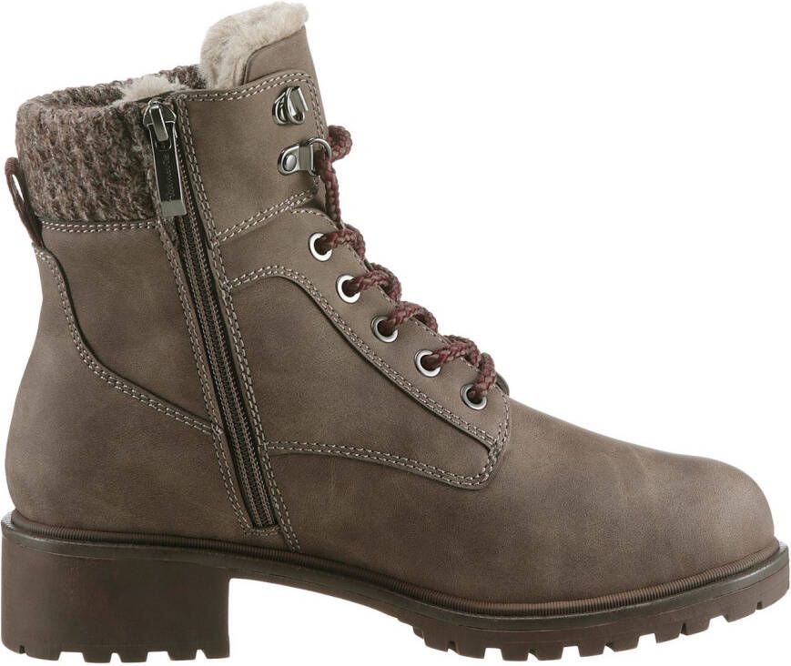 Tamaris Winterlaarzen blokhak veterschoenen winter enkellaars met duo tex-uitrusting - Foto 3