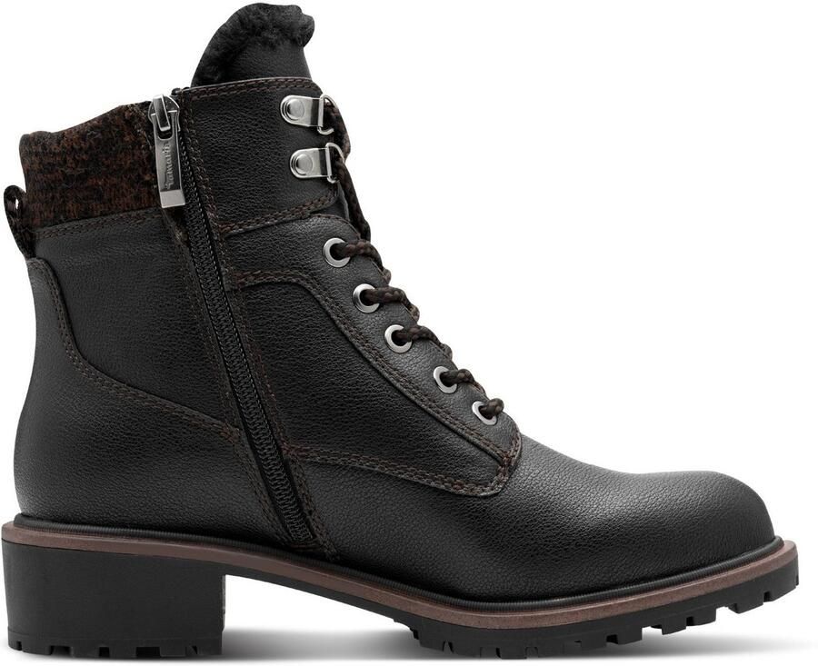 Tamaris Winterlaarzen blokhak veterschoenen winter enkellaars met duo tex-uitrusting - Foto 6