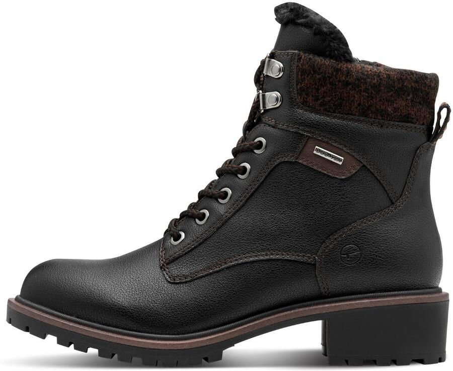 Tamaris Winterlaarzen blokhak veterschoenen winter enkellaars met duo tex-uitrusting - Foto 5