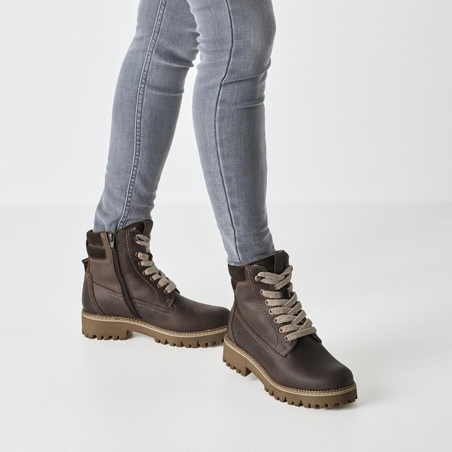 Tamaris dames leren enkellaars 1-26224-45 304 laarzen M2622445 bruin - Foto 2