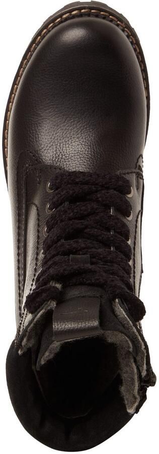 Tamaris dames leren enkellaars 1-26224-45 001 laarzen M2622445 zwart - Foto 5