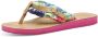 Tamaris Teenslippers Avril zomerschoenen flats slippers met t-logo hanger - Thumbnail 2