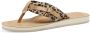 Tamaris Teenslippers Avril zomerschoenen flats slippers met t-logo hanger - Thumbnail 3