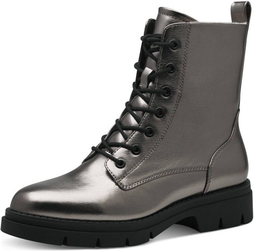 Tamaris Veterlaarsjes blokhak herfstmode veterschoenen met touch it-uitrusting