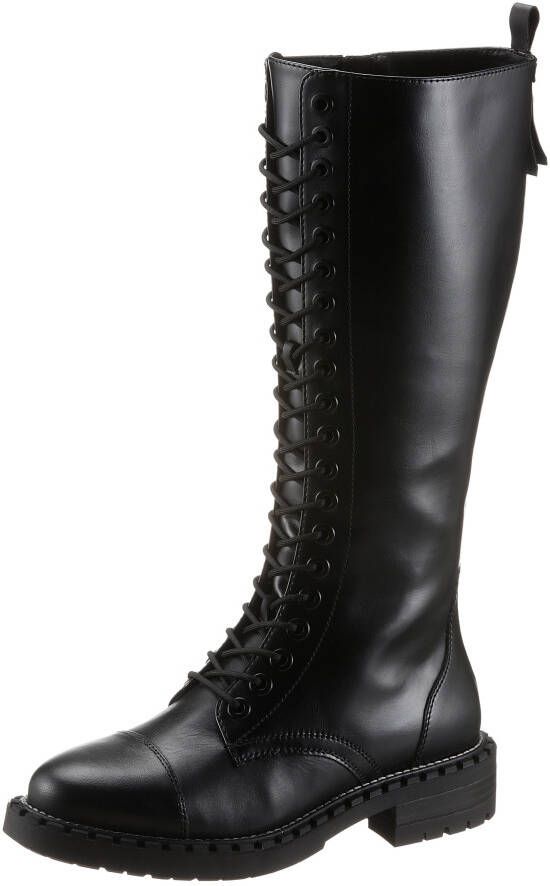 Tamaris Zwarte Leren Enkellaarzen voor Dames Zwart Dames - Foto 5